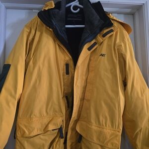 American Eagle Outfitters Yellow Performance Jacket